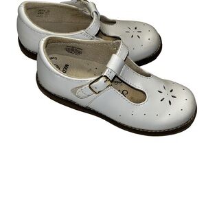 FootMates sherry Toddler Girl's white Genuine Leather Mary Jane Shoes Size 11.5